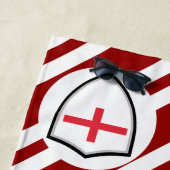 drapeau anglais serviette de plage (En situation)