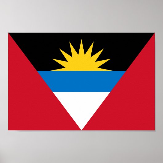 Drapeau Antigua & Barbuda Poster (Devant)