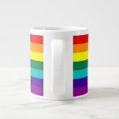 Drapeau arc-en-ciel Gay pride Jumbo Mug (Dos)