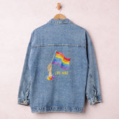 Drapeau Arc-en-ciel gay pride - Veste Denim pour f (Hangar)