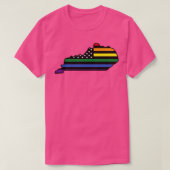 Drapeau arc-en-ciel Kentucky TShirt (Design devant)