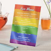 Drapeau Arc-en-ciel Panneau Menu du bar pour la cé (In SItu)