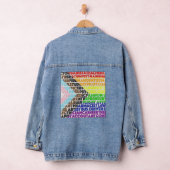 Drapeau arc-en-ciel progressiste LGBT Script gay (Hangar)