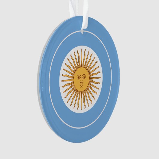 Drapeau argentin rond, Drapeau argentin (devant)