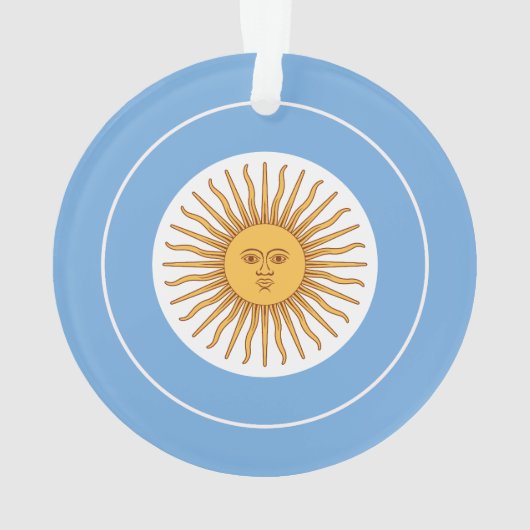 Drapeau argentin rond, Drapeau argentin (dos)