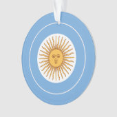 Drapeau argentin rond, Drapeau argentin (devant)