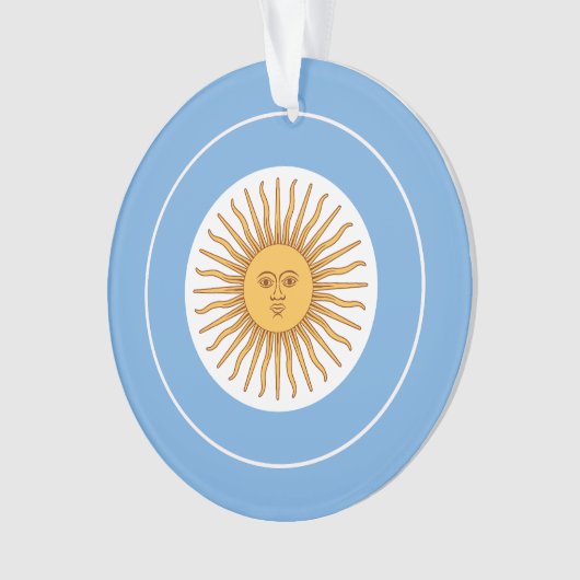 Drapeau argentin rond, Drapeau argentin (devant)