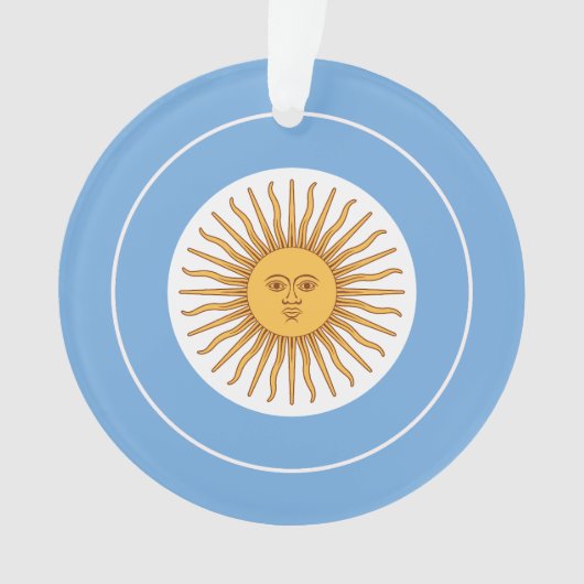 Drapeau argentin rond, Drapeau argentin (devant)