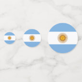 Drapeau argentin Table Confetti (Derrière)