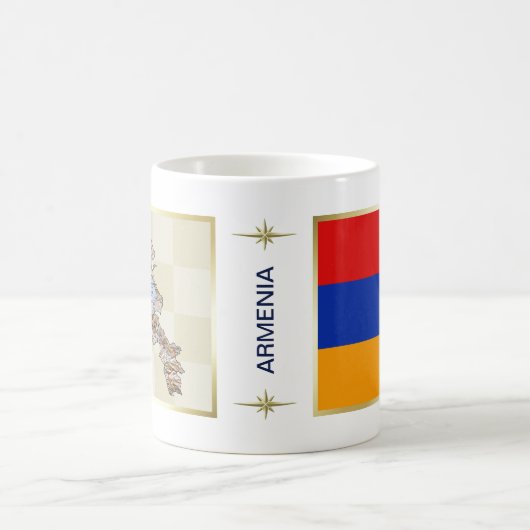 Drapeau Arménie + Plan Mug (Centre)