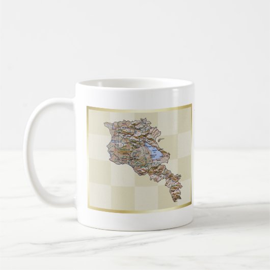 Drapeau Arménie + Plan Mug (Gauche)