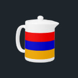Drapeau arménien<br><div class="desc">Élégante théière avec drapeau d'Arménie. Ce produit est personnalisable.</div>
