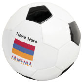 Drapeau arménien et arménien avec votre nom Footba (3/4)
