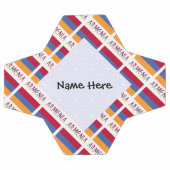 Drapeau arménien et arménien personnalisé (Plat)