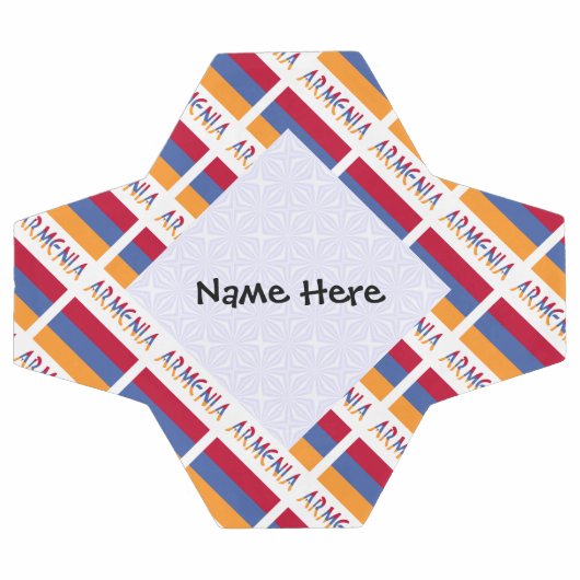 Drapeau arménien et arménien personnalisé (Plat)