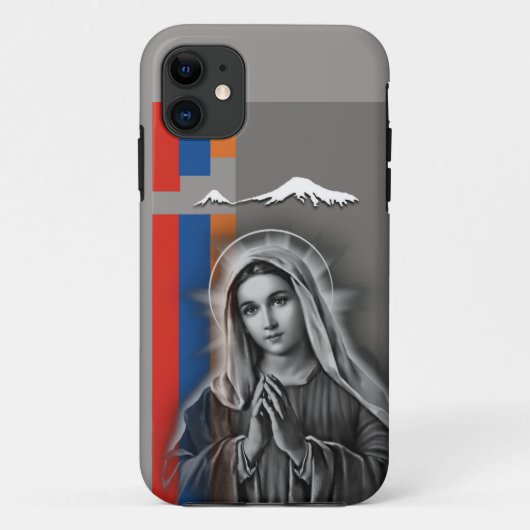 Drapeau arménien et mère marie iPhone / coque ipad (Dos)