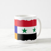 Drapeau arménien et syrien - Mug (Devant droit)