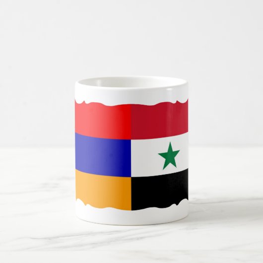 Drapeau arménien et syrien - Mug (Centre)