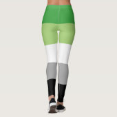 Drapeau Aromantique Leggings (Dos)