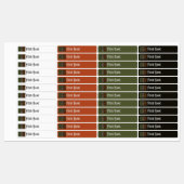 Drapeau Art Déco d'Irlande | Étiquette de nom étan (Feuille)