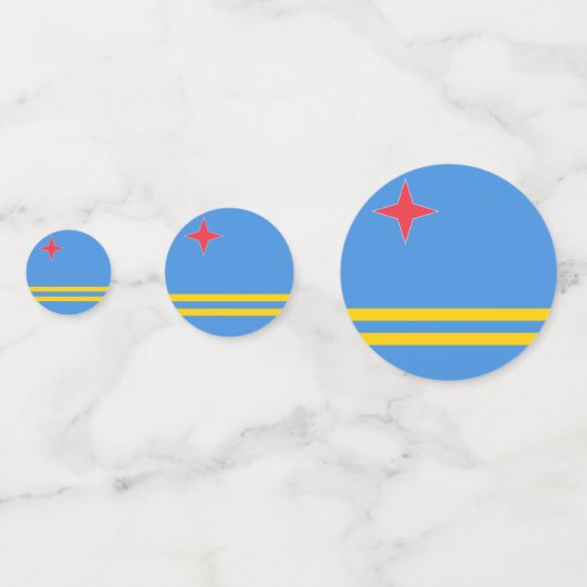 Drapeau Aruba Table Confetti (Devant)