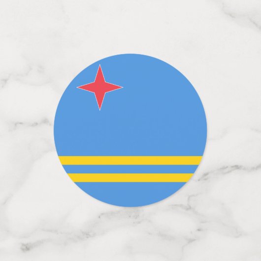 Drapeau Aruba Table Confetti (Petit recto)