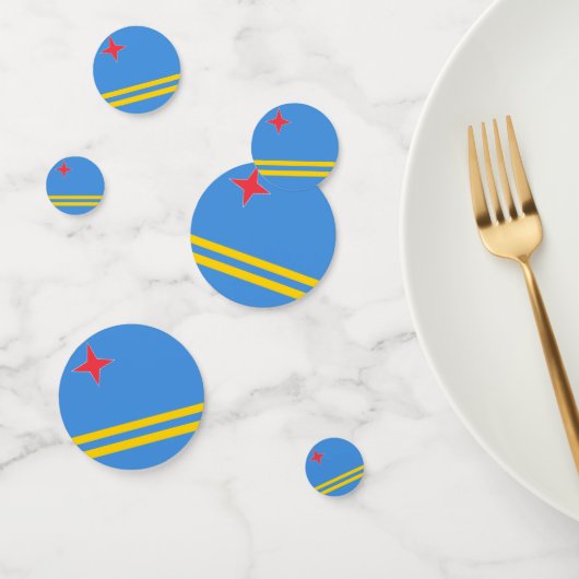 Drapeau Aruba Table Confetti (Groupe)