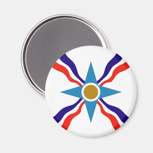 Drapeau assyrien - Ata d'Ator Refrigerator Magnet (Recto/Verso)