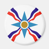 Drapeau assyrien - Ata d'Ator Refrigerator Magnet (Devant)