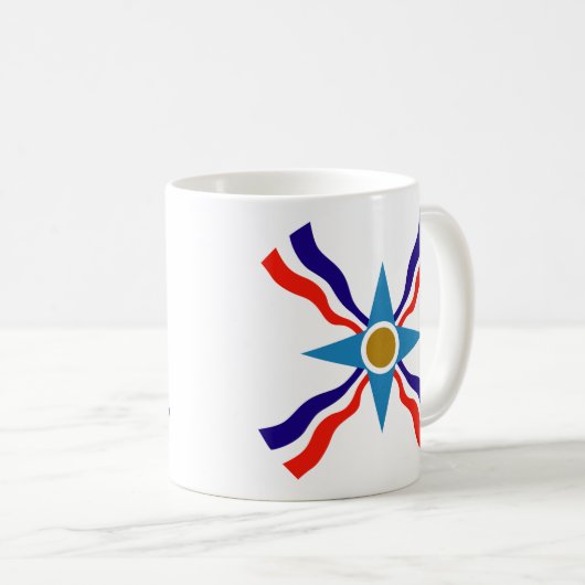 Drapeau assyrien - Café Ata d'Ator ou Mug de thé (Devant droit)