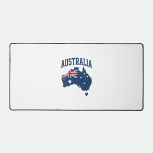 Drapeau Australie Carte Graphique Vintage en détre