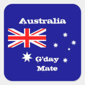 Drapeau australien & autocollant de mode australie (Devant)