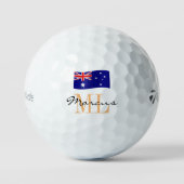 Drapeau australien monogramme et balles de golf au (Recto)