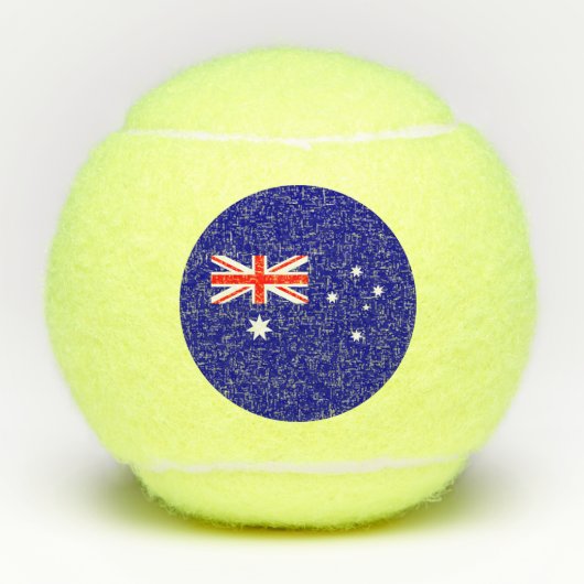 Drapeau australien patriotique balle de tennis (Devant)