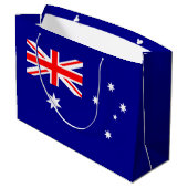 Drapeau australien patriotique grand sac cadeau (Dos Angle)