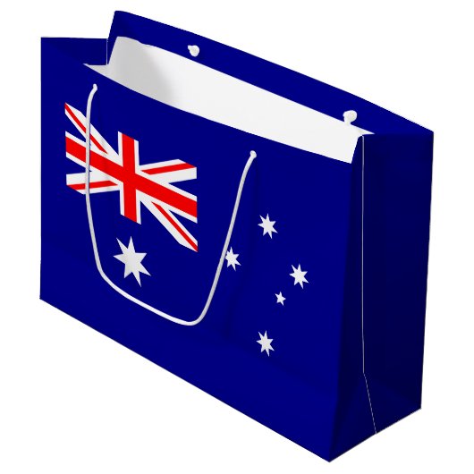 Drapeau australien patriotique grand sac cadeau (Devant Angle)