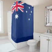 Drapeau australien rideau de douche (En situation)