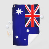 Drapeau australien serviette de golf (En situation)