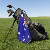 Drapeau australien serviette de golf (Vert)