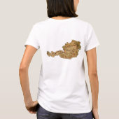 Drapeau Autriche x Carte T-shirt (Dos)