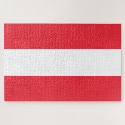 Drapeau autrichien (Autriche) Jigsaw Puzzle (Horizontal)