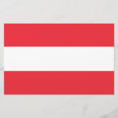 Drapeau autrichien (Autriche) Papeterie (Devant)