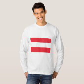 Drapeau autrichien (Autriche) T-shirt (Devant entier)