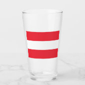 Drapeau Autrichien (Autriche) Verre (Devant)
