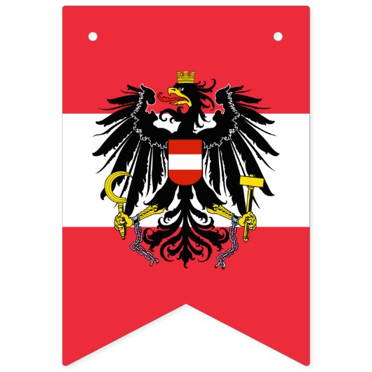 Drapeau autrichien & fête Autriche Bannières / Mar (Deuxième drapeau)