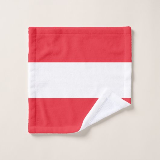 Drapeau Autrichien Patriotique (Gant de toilette)