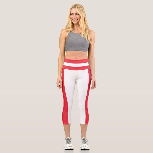 Drapeau autrichien patriotique Capri Leggings (Recto)
