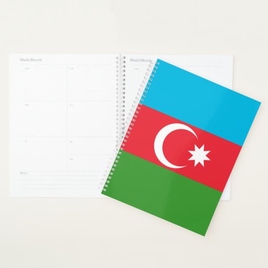 Drapeau Azerbaïdjan (Devant avec enveloppe)