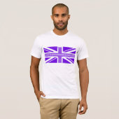 Drapeau Back, t-shirt blanc pour hommes (Devant entier)