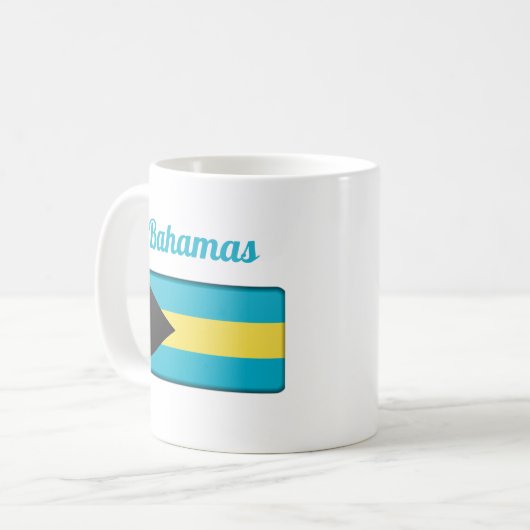 Drapeau Bahamas Café Mug (Devant gauche)